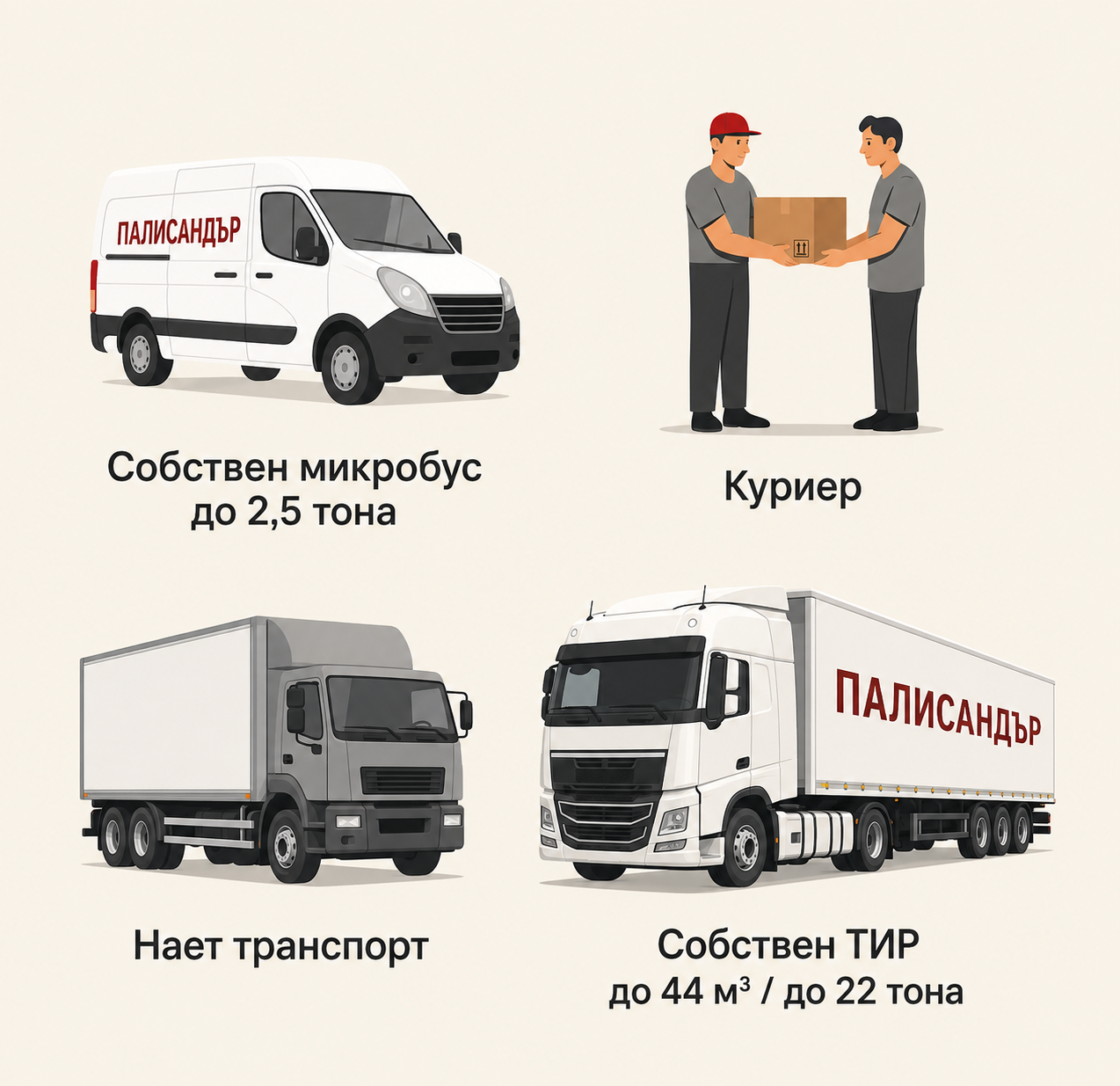 Транспорт от Палисандър