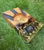 Дървен пепелник за пури - Палисандър ООД Ракитово