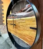 Дървен стенен часовник - Палисандър ООД Ракитово