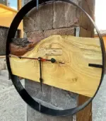 Дървен стенен часовник - Палисандър ООД Ракитово