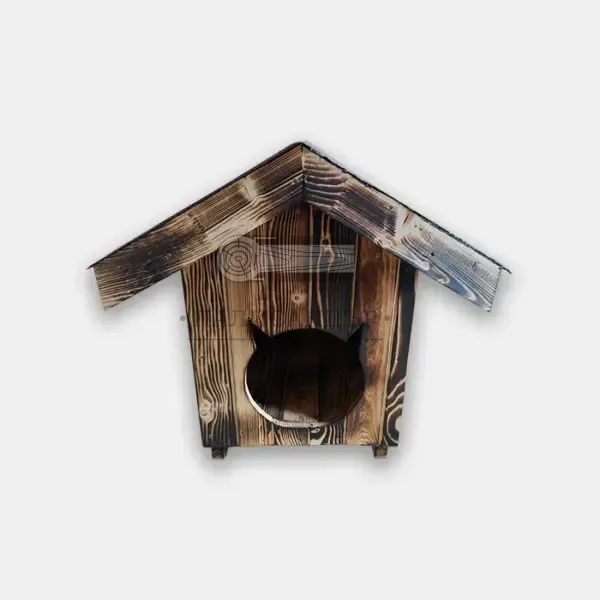 Дървена къщичка за коте - Палисандър ООД Ракитово