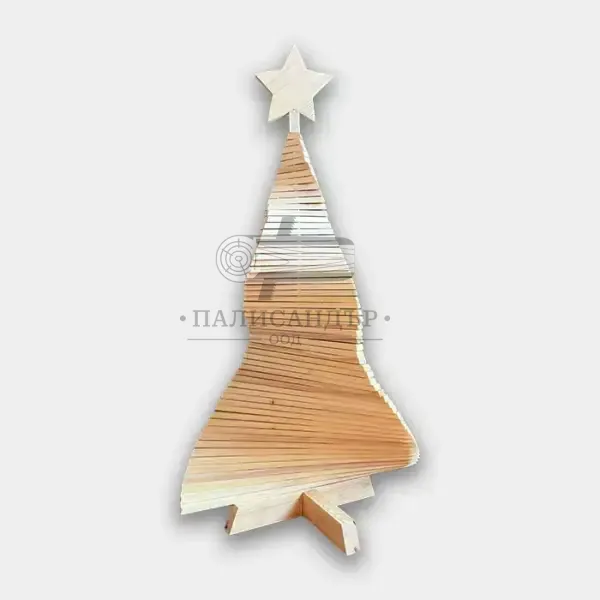 Дървена Коледна елха - Палисандър ООД Ракитово