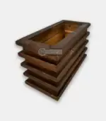 Градинска кашпа правоъгълна 3D - Палисандър ООД Ракитово