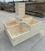 Градинска кашпа правоъгълна бокс - Палисандър ООД Ракитово