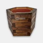 Градинска кашпа шестоъгълна - Палисандър ООД Ракитово