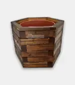Градинска кашпа шестоъгълна - Палисандър ООД Ракитово