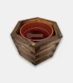 Градинска кашпа шестоъгълна - Палисандър ООД Ракитово