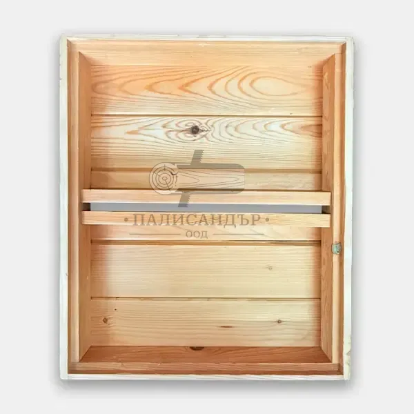 Хранилна табла с две прегради и ламперия №5 - Палисандър ООД Ракитово