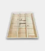 Хранилна табла с три прегради и ламперия №1 - Палисандър ООД Ракитово