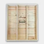 Хранилна табла с три прегради и ламперия №1 - Палисандър ООД Ракитово