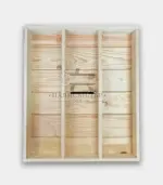 Хранилна табла с три прегради и ламперия №1 - Палисандър ООД Ракитово