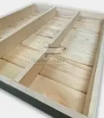 Хранилна табла с три прегради и ламперия №1 - Палисандър ООД Ракитово