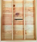 Хранилна табла с три прегради – слепена №3 - Палисандър ООД Ракитово