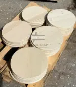 Масивен кръгъл плот от бор/смърч - Палисандър ООД Ракитово