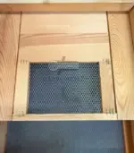 Плътно дъно за кошер с отвор и чекмедже №5 - Палисандър ООД Ракитово