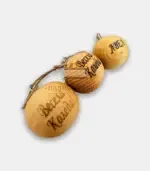 Дървена топка „Коледна радост“ - Палисандър ООД Ракитово