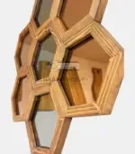 Дизайнерско огледало „HiveView“ - Палисандър ООД Ракитово