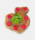 Свещник от дърво – ръчна изработка - Палисандър ООД Ракитово