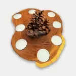 Свещник от дърво – ръчна изработка - Палисандър ООД Ракитово