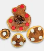 Свещник от дърво – ръчна изработка - Палисандър ООД Ракитово