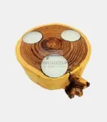 Свещник от дърво – ръчна изработка - Палисандър ООД Ракитово