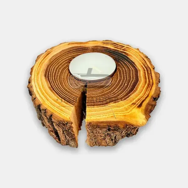 Свещник от дърво – ръчна изработка - Палисандър ООД Ракитово