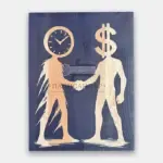 Дървена бизнес картина “Time & Money” - Палисандър ООД Ракитово