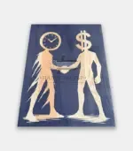 Дървена бизнес картина “Time & Money” - Палисандър ООД Ракитово