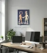 Дървена бизнес картина “Time & Money” - Палисандър ООД Ракитово