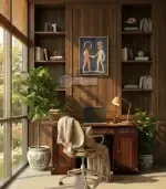 Дървена бизнес картина “Time & Money” - Палисандър ООД Ракитово